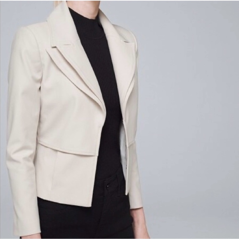 White House Black Market Pleated Back Jacket